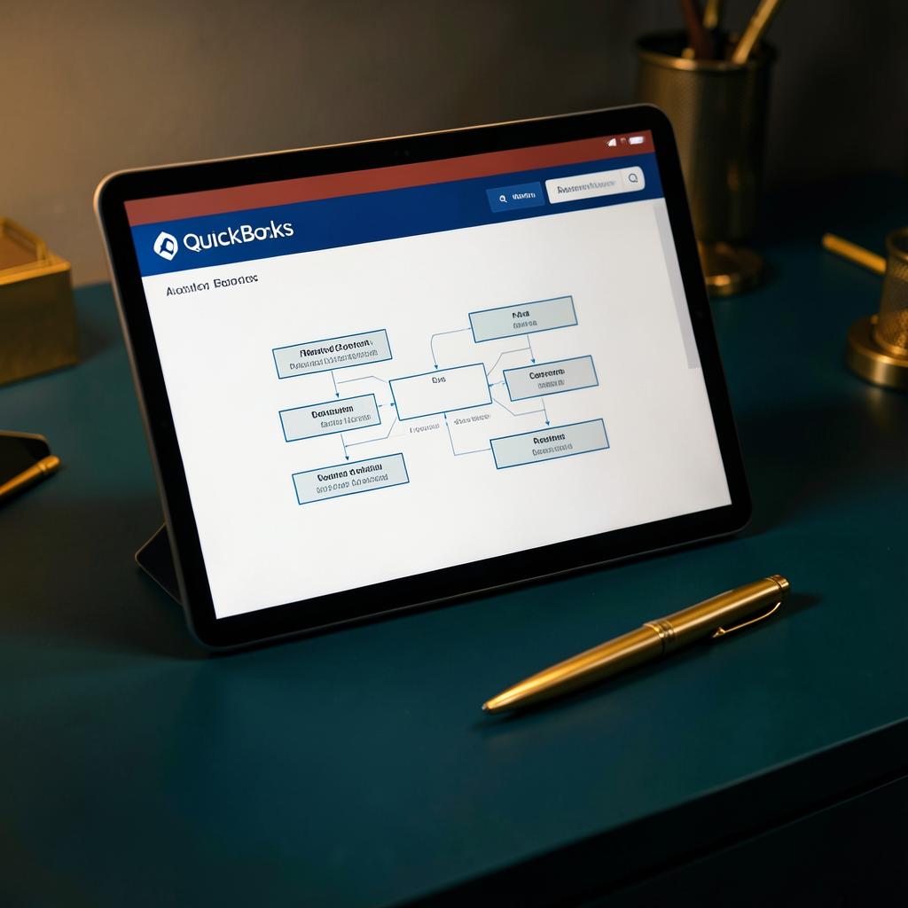A new company setup screen with a chart of accounts diagram
